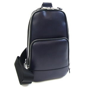 TAKEO KIKUCHI Body Bag 070 02340 Dark Navy Black Leather Men's